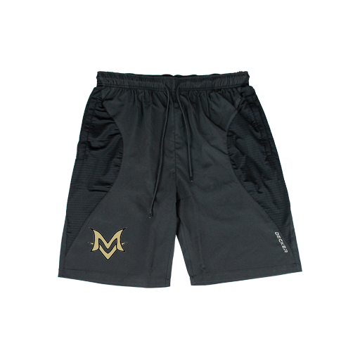 [CUS-DFW-SHOR-PER-CRV-BLK-YXXS-LOGO1] Decker Shorts (Curve Shorts) (Logo 1, Youth XXS, Black)