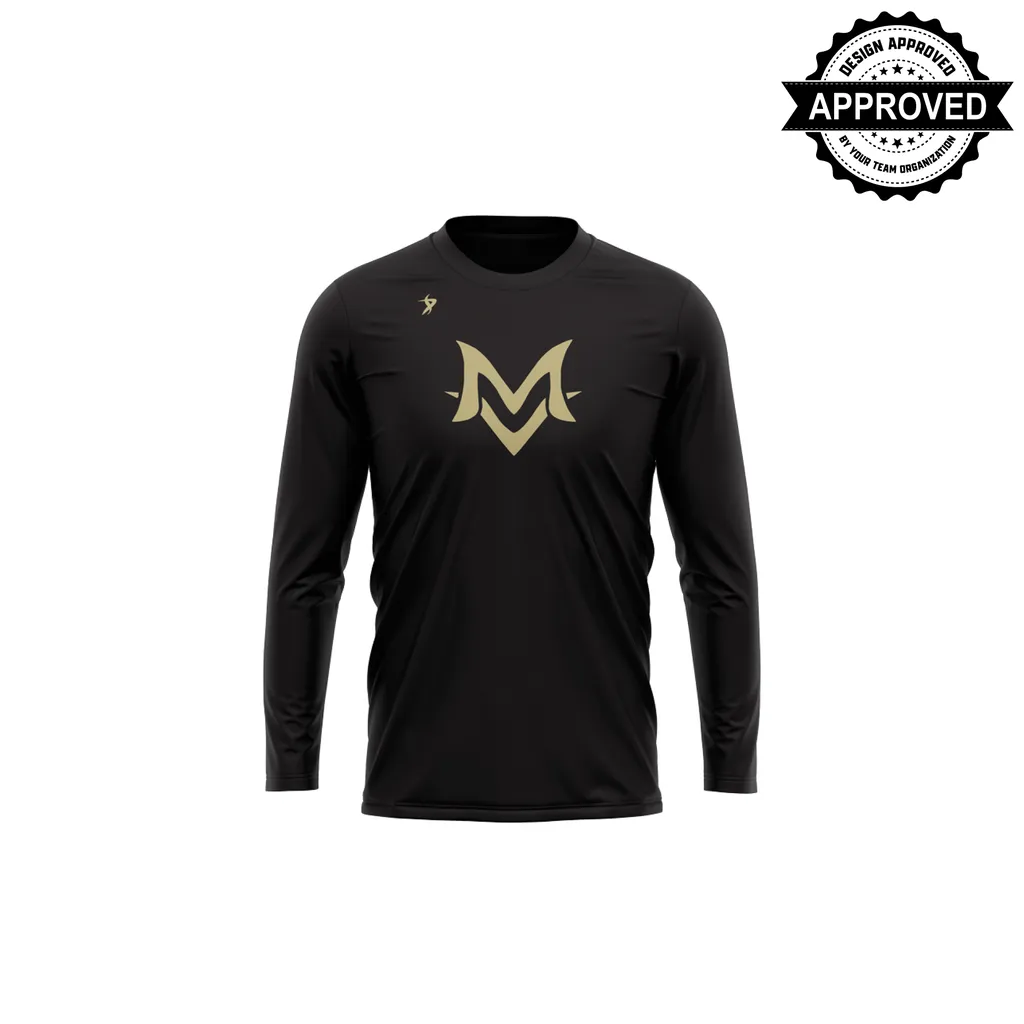 Marauder Baseball Club - Black Long Sleeve Black M Shirt