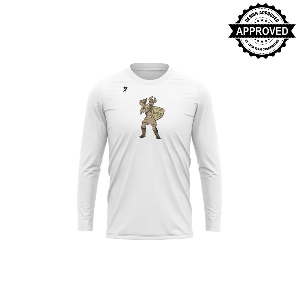 Marauder Baseball Club - White Long Sleeve Marauder Shirt